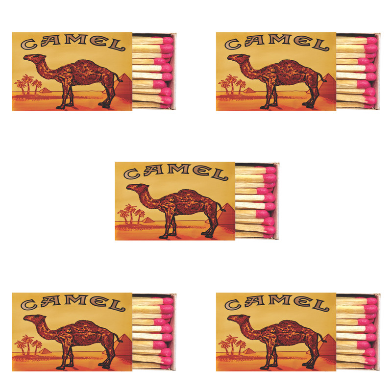 کبریت مدل شتر بسته 5 عددی