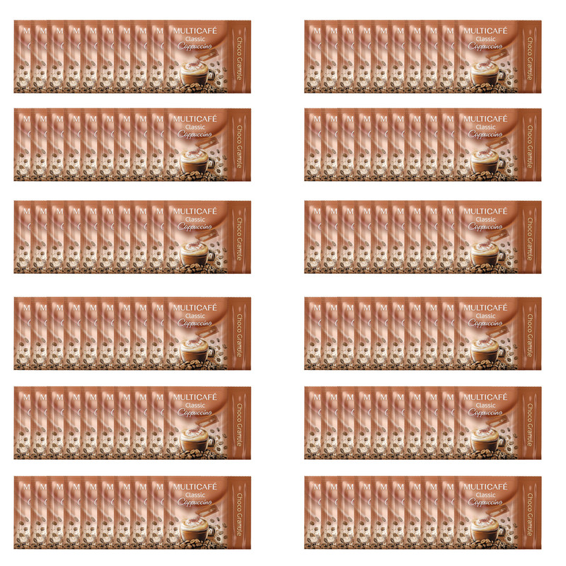 کاپوچینو همراه با پودر کاکائو مولتی کافه -25 گرم بسته 120عددی