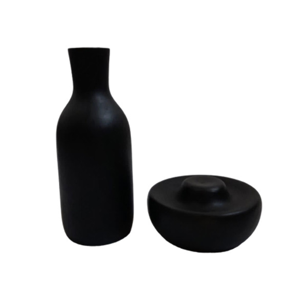 گلدان چوبی مدل ست تزئینی آروین بسته 2 عددی