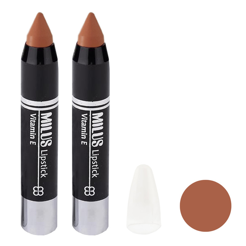 رژ لب مدادی میلوس شماره 29 مجموعه 2 عددی