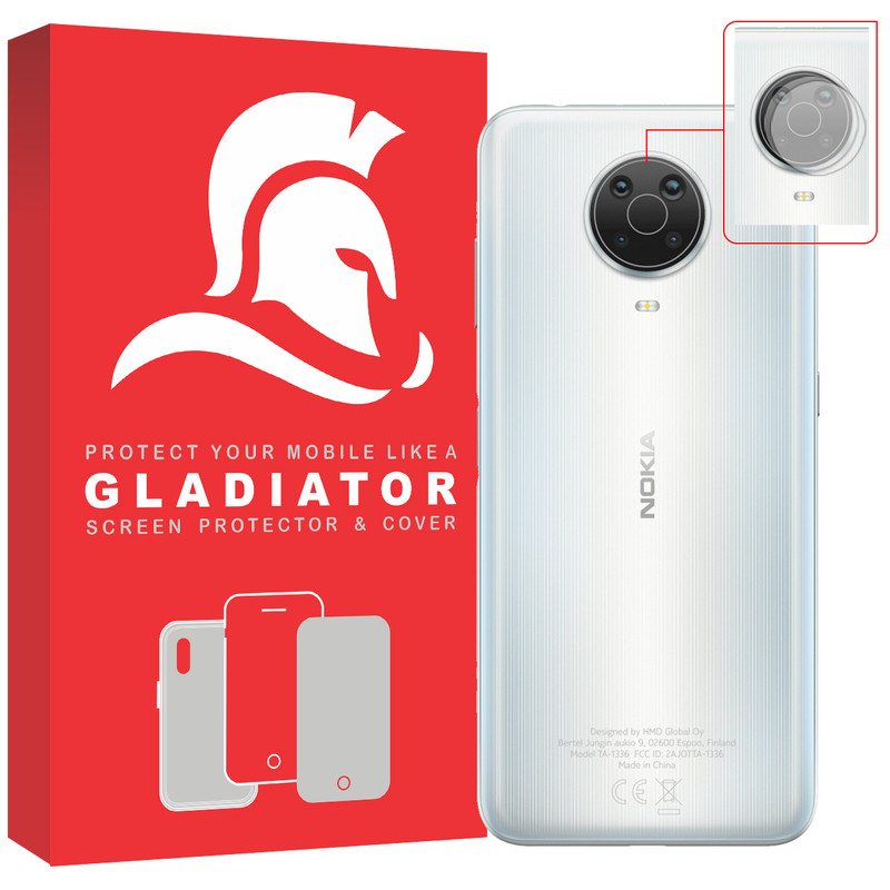 محافظ لنز دوربین گلادیاتور مدل GCN2000 مناسب برای گوشی موبایل نوکیا G20 بسته دو عددی