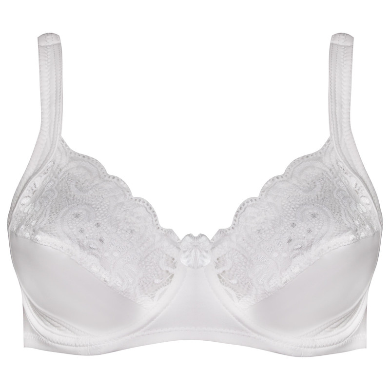 خرید و قیمت سوتین زنانه اما مدل فنردار دانتل کد 4921-3100 رنگ سفید