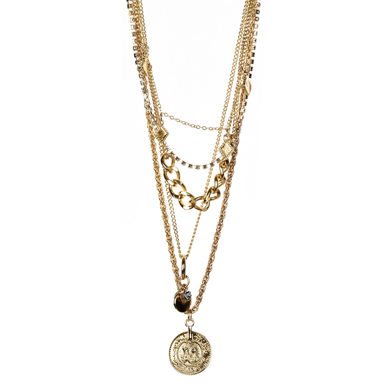 خرید و قیمت گردنبند زنانه بادی اسپینر مدل 1674 کد 2 رنگ طلایی