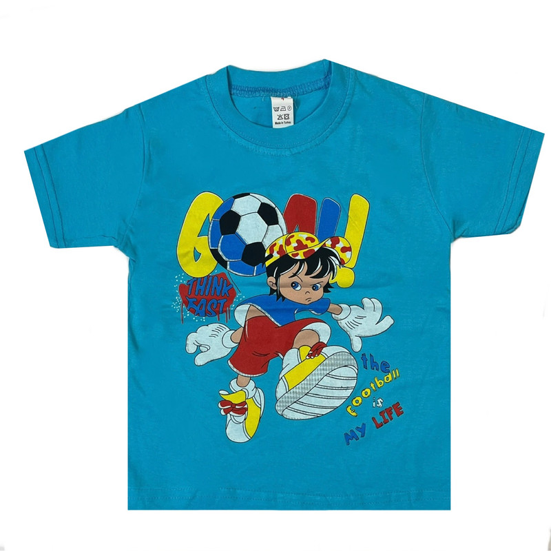 خرید و قیمت تی شرت آستین کوتاه بچگانه مدل فوتبالی