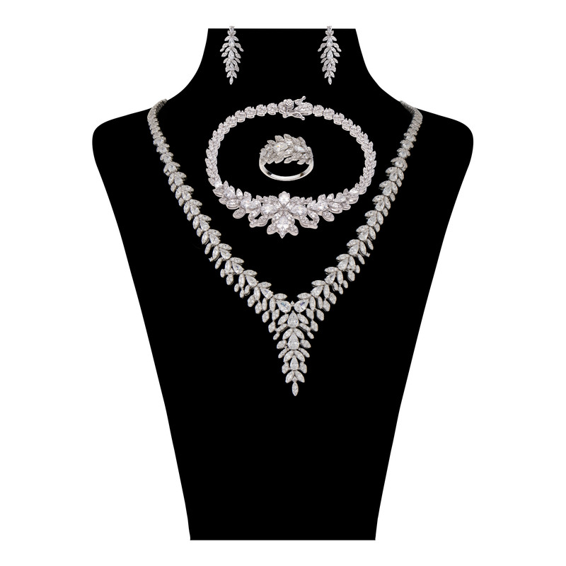 ست نقره زنانه مایا ماهک مدل MSS174