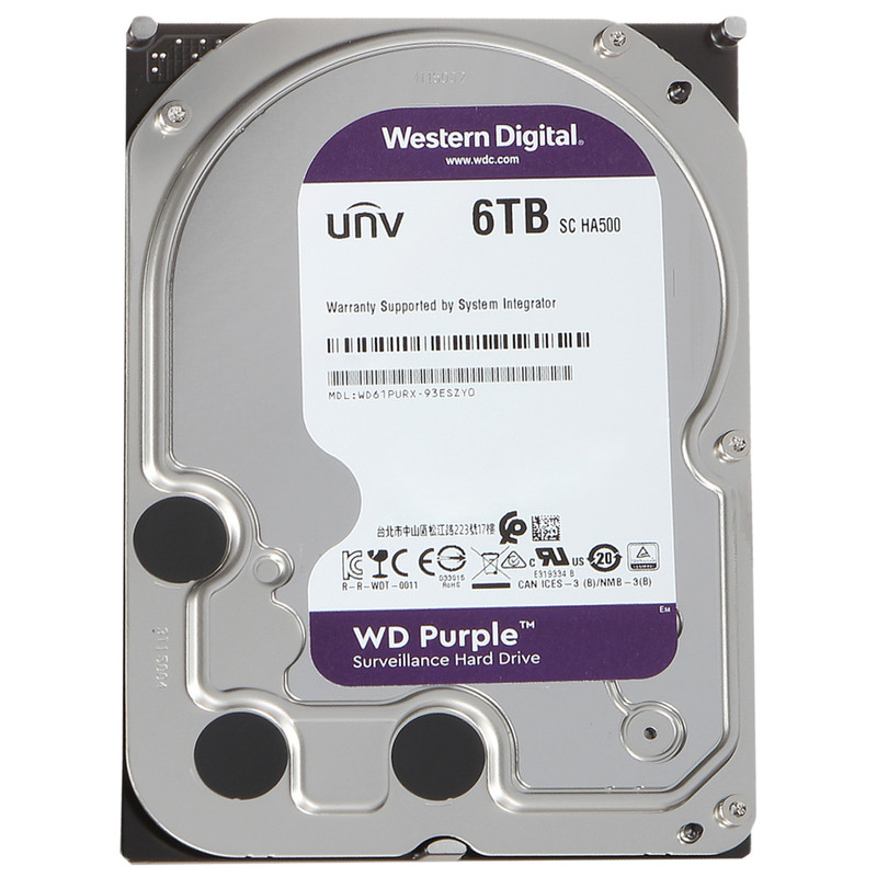 خرید و قیمت هارددیسک اینترنال وسترن دیجیتال مدل WD Purple WD61PURX ظرفیت 8 ترابایت
