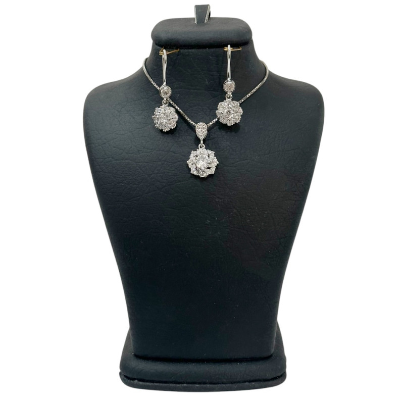 نیم ست نقره زنانه مدل پروا