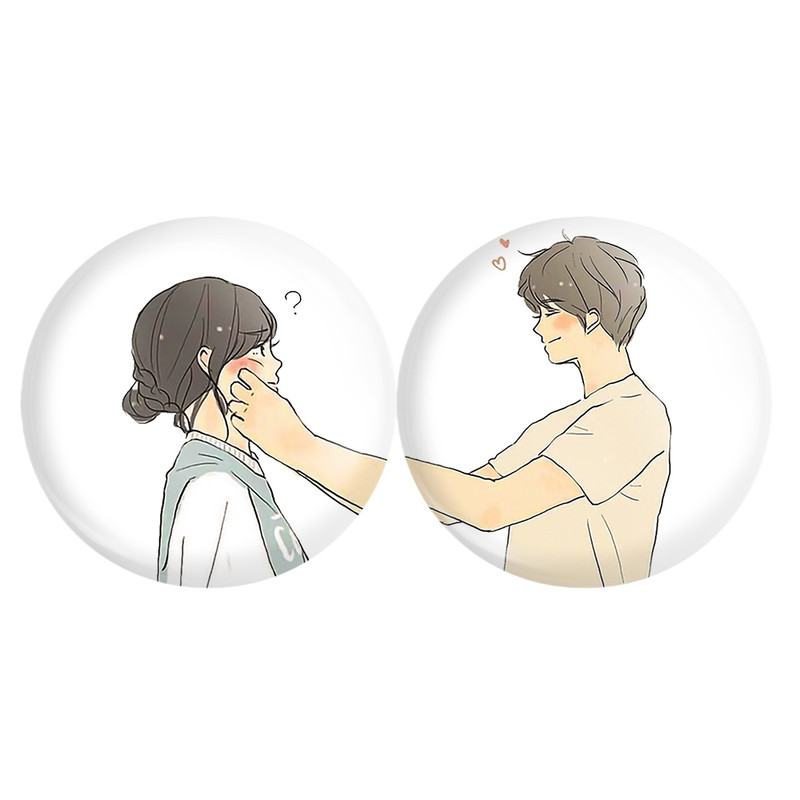 مگنت خندالو مدل عاشقانه Love کد A15 مجموعه 2 عددی