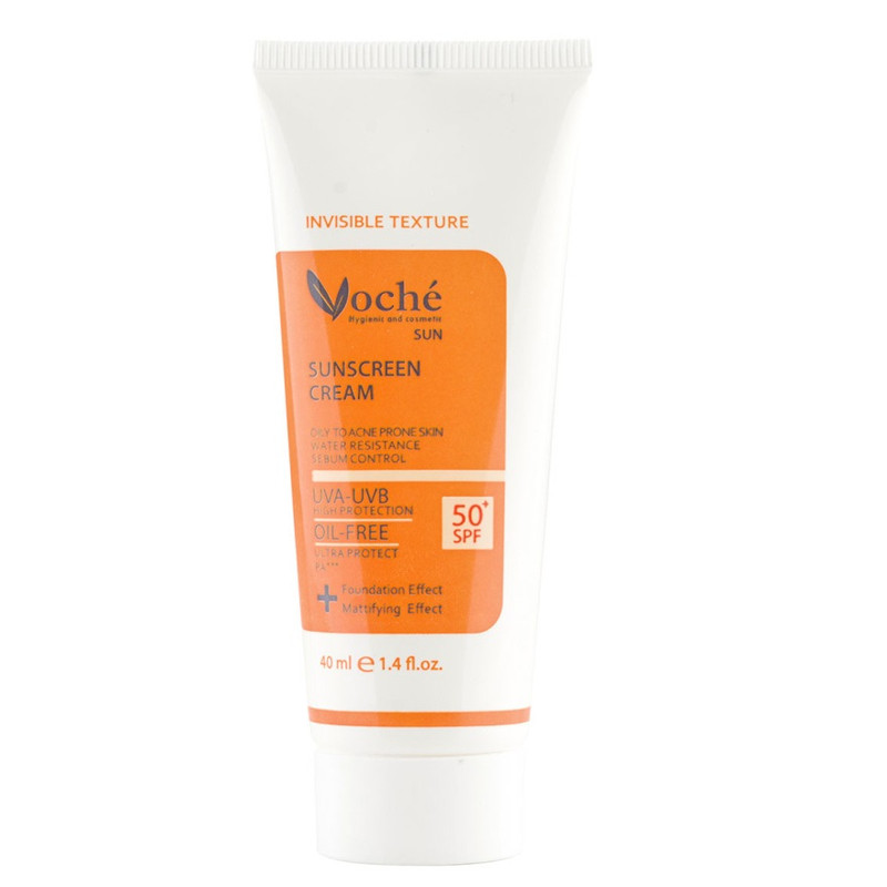 خرید و قیمت کرم ضد آفتاب بدون رنگ وچه SPF 50 مدل OTA مناسب پوستهای چرب و مستعد آکنه حجم 40 میلیلیتر