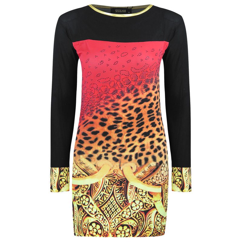 پیراهن زنانه مدل Sisi پلنگی