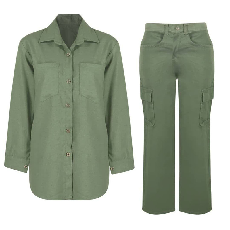 خرید و قیمت مانتو و شلوار زنانه مدل مرینوس کد 3874126