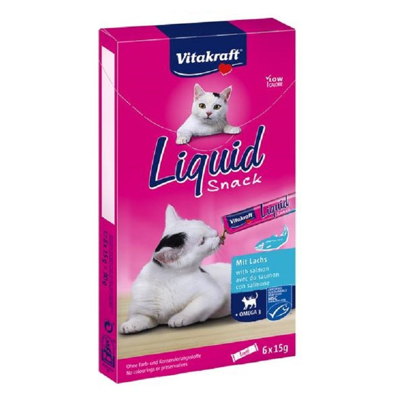 بستنی گربه ویتاکرافت مدل سالمون وزن 15 گرم بسته 6 عددی