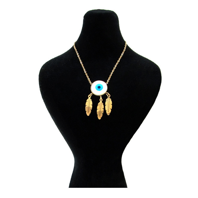 خرید و قیمت گردنبند زنانه استینلس استیل مدل سه برگ کد F11