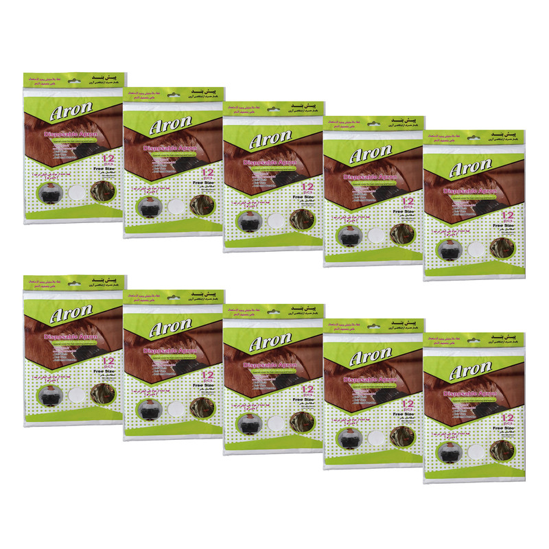 خرید و قیمت پیش بند یکبار مصرف آرایشگاهی آرون مدل AA-1-10PKG مجموعه 10عددی