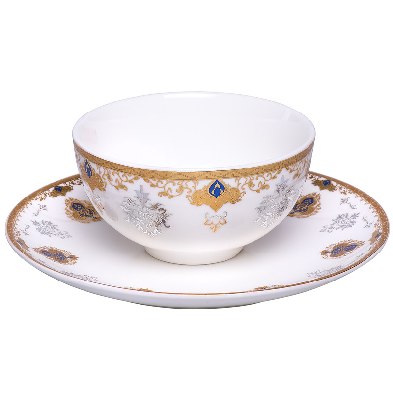 خرید و قیمت ست پیاله و پیش دستی 12 پارچه هوم کینگ مدل 21-16A006