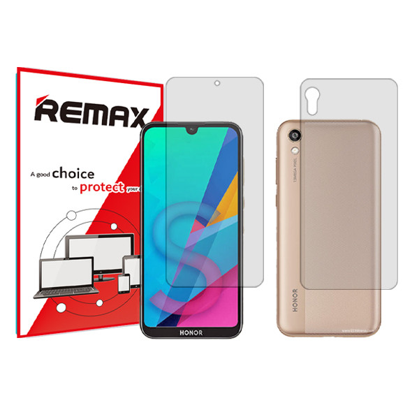 خرید و قیمت محافظ صفحه نمایش شفاف ریمکس مدل HyGEL مناسب برای گوشی موبایل آنر 8S به همراه محافظ پشت گوشی