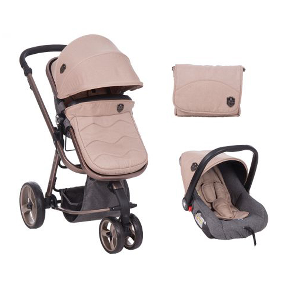 خرید و قیمت ست کالسکه و کریر کیکابو مدل amica به همراه ساک لوازم کودک