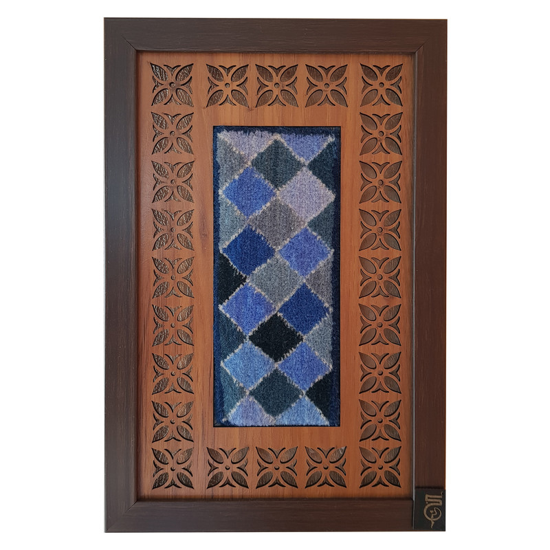 تابلو فرش دستباف سبچ مدل خشتی