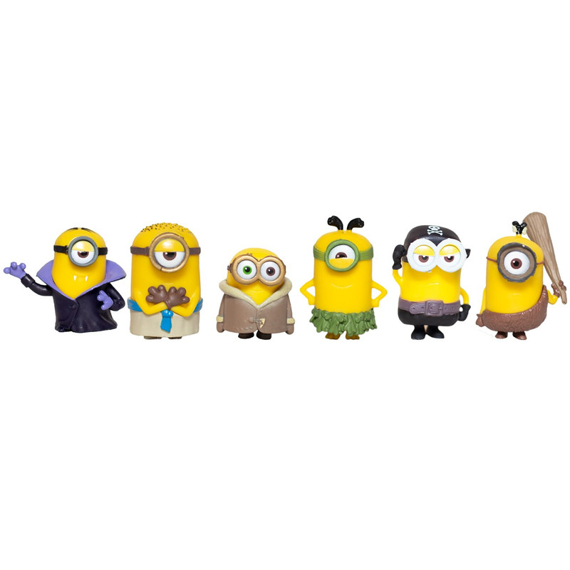 خرید و قیمت مجموعه فیگور مدل مینیون Minions اندازه 7 سانتی متری بسته 6 عددی