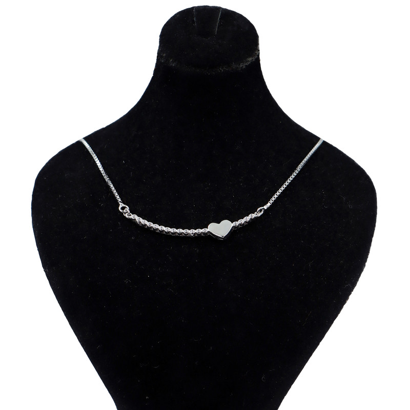 گردنبند نقره زنانه جی تی ای مدل قلب