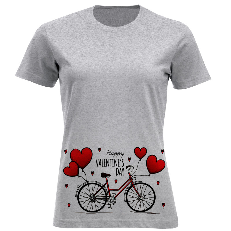 تی شرت آستین کوتاه زنانه مدل دوچرخه کد A13