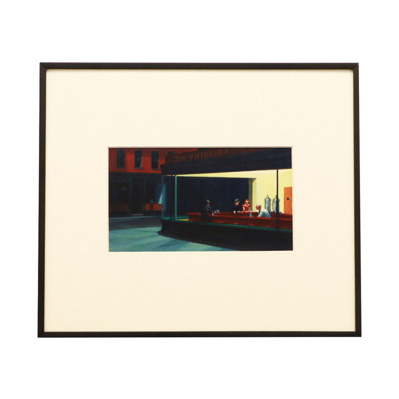 تابلو مدل نقاشی شب زنده داران اثر ادوارد هاپر