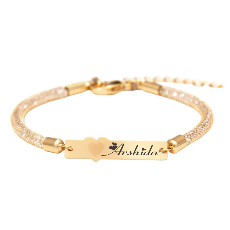 خرید و قیمت دستبند بند و طلا 18 عیار زنانه لیردا مدل اسم آرشیدا 30309