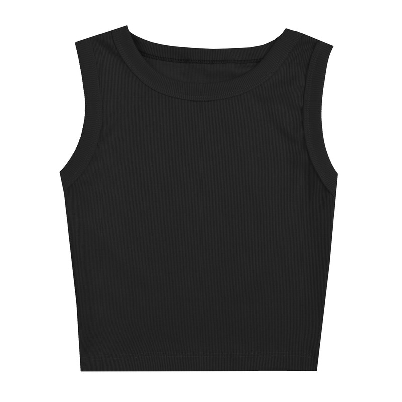 کراپتاپ زنانه مدل ساده یقه گرد