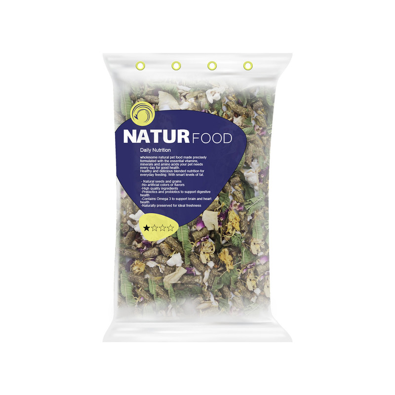 غذای خوکچه نیچر فود مدل 1 ستاره وزن 1 کیلوگرم