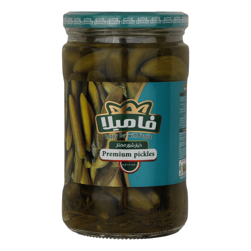 خرید و قیمت خیارشور ممتاز فامیلا - 660 گرم