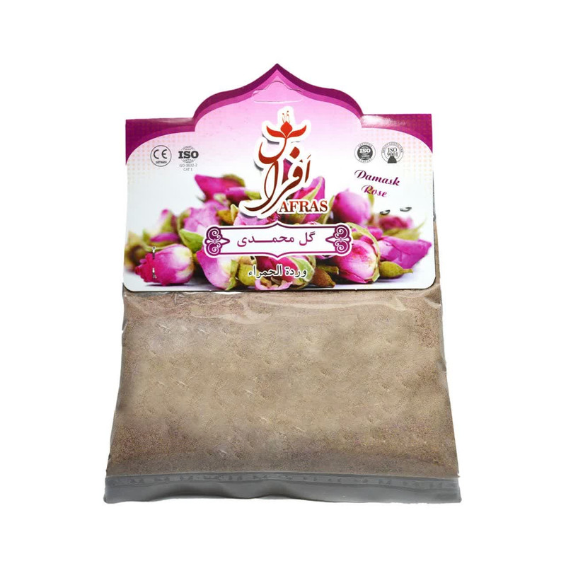 خرید و قیمت پودر گل محمدی افراس - 40 گرم