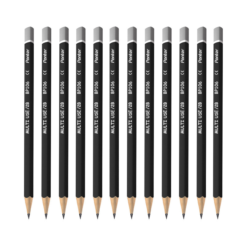 مداد مشکی پنتر مدل BP106 بسته 12 عددی