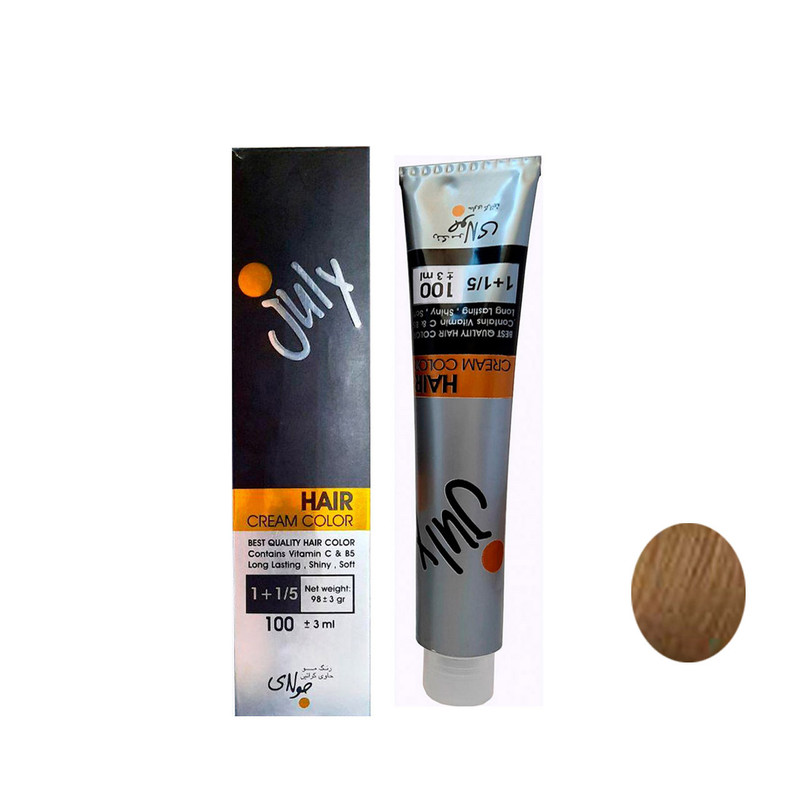 رنگ مو جولای شماره 8.0 حجم 100 میل لیتر رنگ بلوند روشن