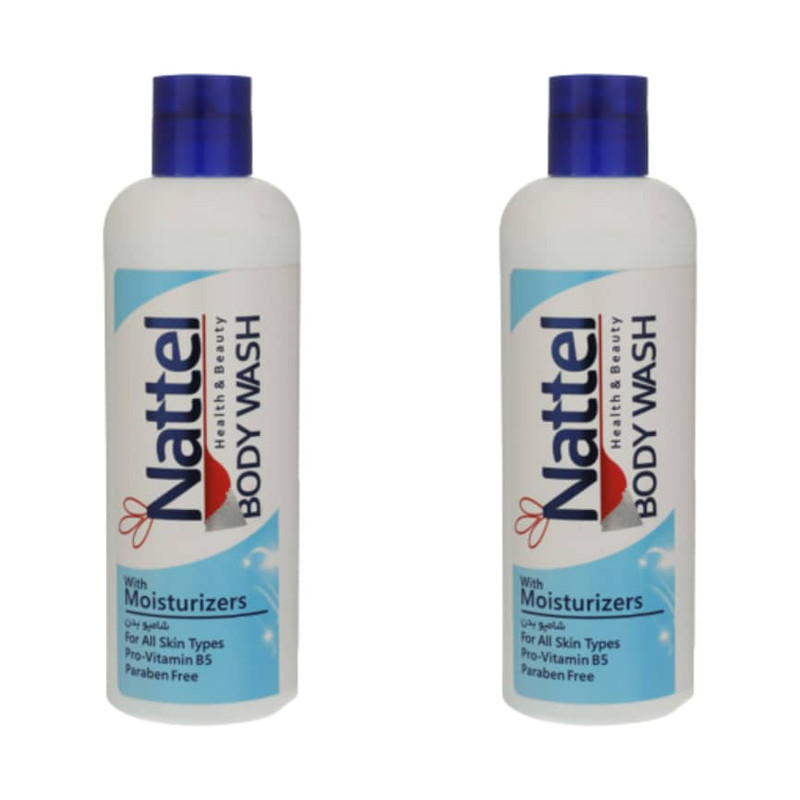 شامپو بدن ناتل مدل Moisturizers وزن 400 گرم بسته 2 عددی