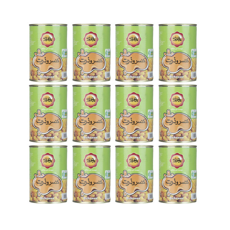 کنسرو ذرت شيرين بهروز - 380گرم بسته 12 عددی