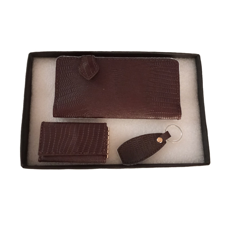 ست هدیه مردانه مدل چرم طبیعی