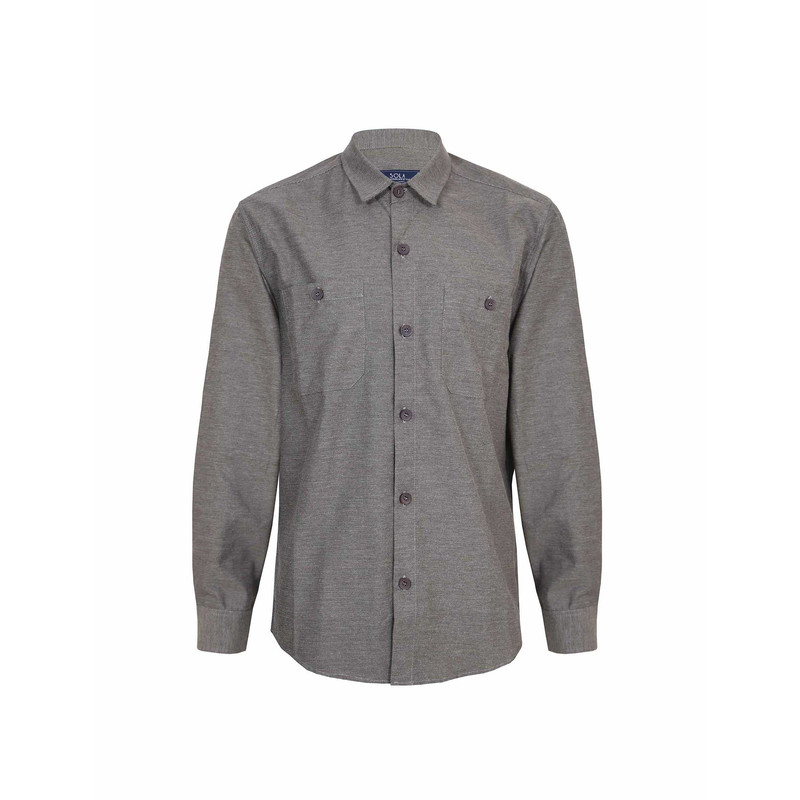 پیراهن آستین بلند مردانه سولا مدل SM420600015-Brown-Light