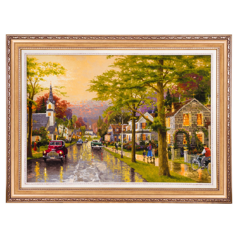 تابلو فرش دستباف سی پرشیا مدل منظره بارانی کد 903771