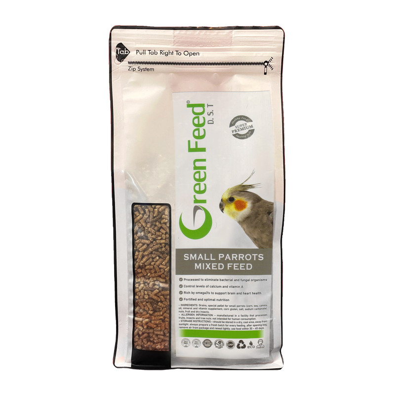 خرید و قیمت خوراک طوطی سانان کوچک گرین فید مدل مخلوط وزن 1500 گرم