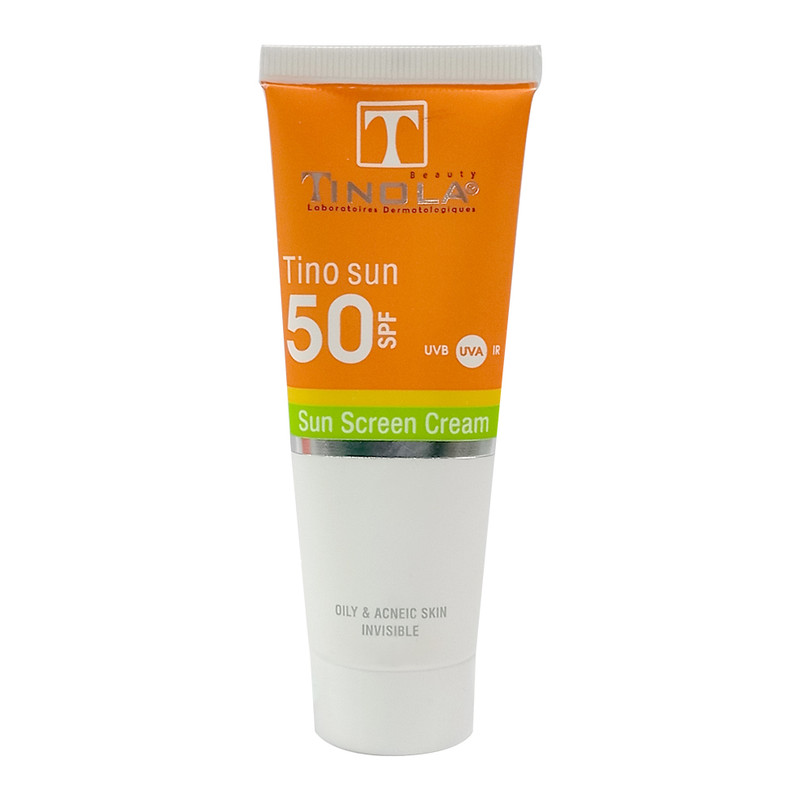 کرم ضد آفتاب بدون رنگ تینولا بیوتی spf 50 مدل 001 مناسب پوستهای چرب حجم 40 میلی لیتر