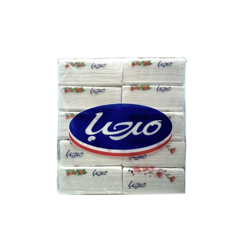 دستمال کاغذی 200 برگ مرحبا مدل gh87 بسته 10 عددی