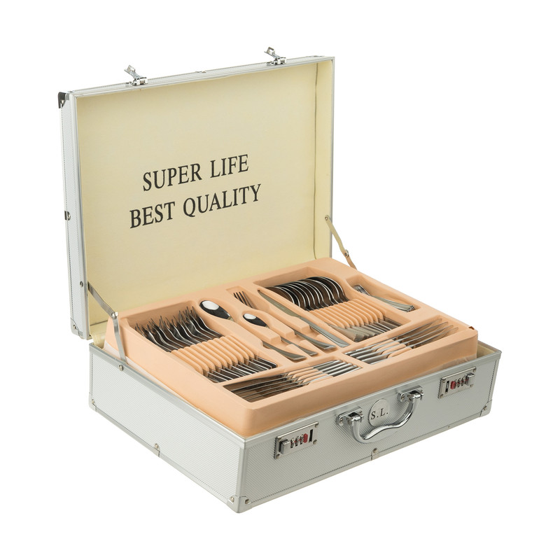 سرویس قاشق و چنگال 128 پارچه سوپر لایف کد 405