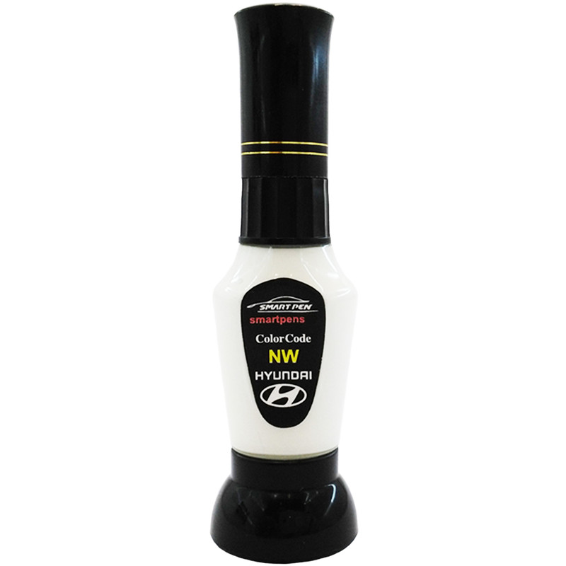 قلم خشگیر بدنه خودرو اسمارت پن رنگ سفید ساده هیوندای کد NW حجم 15 میلی لیتر