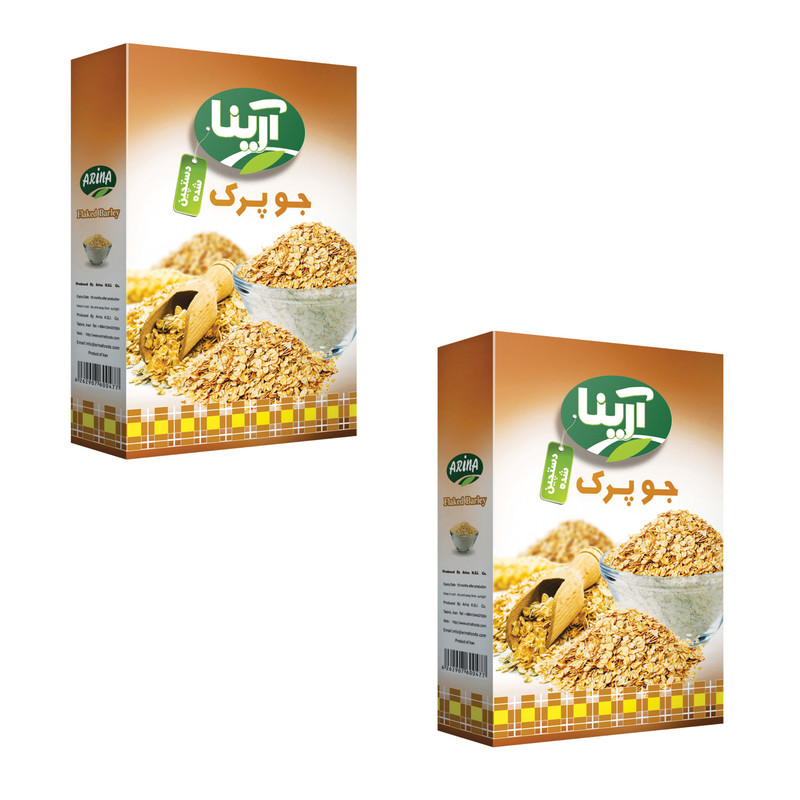 خرید و قیمت جو پرک آرینا - 200 گرم بسته 2 عددی