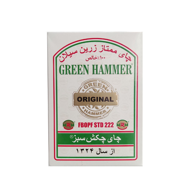 خرید و قیمت چای سیاه چکش سبز - 500 گرم