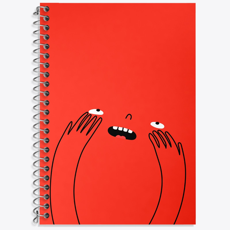 دفتر لغت 50 برگ خندالو طرح شکلک بامزه کد N649