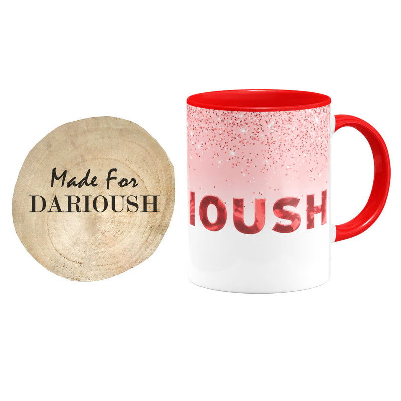 ماگ گالری وبفر مدل داریوش به همراه زیر لیوانی