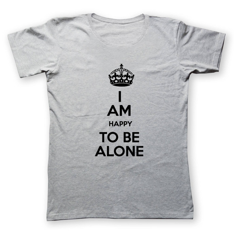 تی شرت مردانه به رسم طرح تنهای شاد کد289