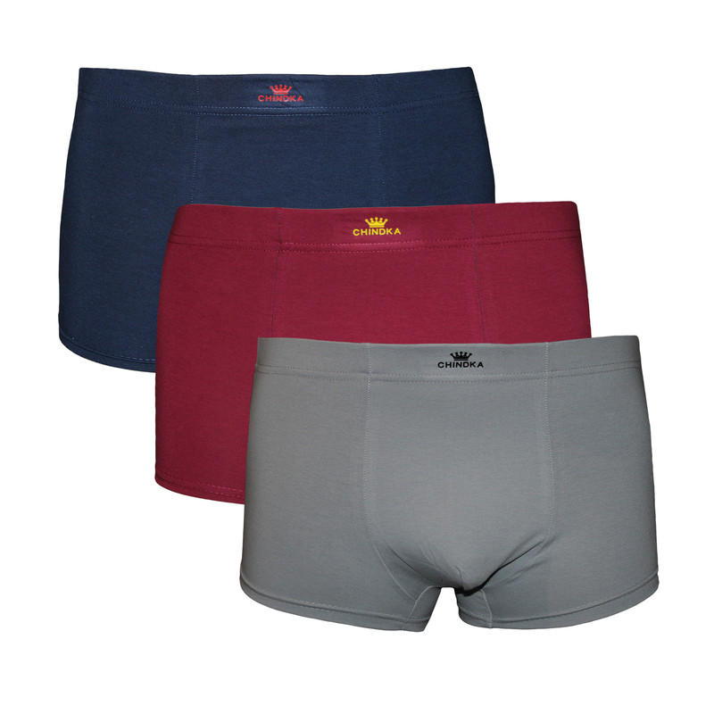خرید و قیمت شورت پادار مردانه چیندکا مدل پنبه لاکرا کد 101 مجموعه 3 عددی