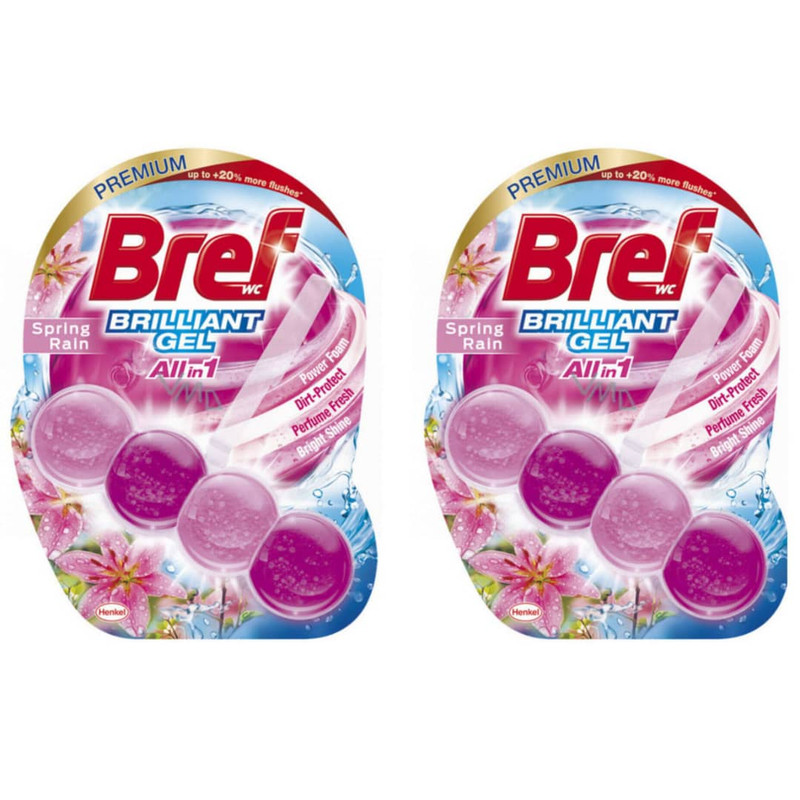 خوشبوکننده توالت فرنگی برف مدل spring rain مجموعه 8 عددی